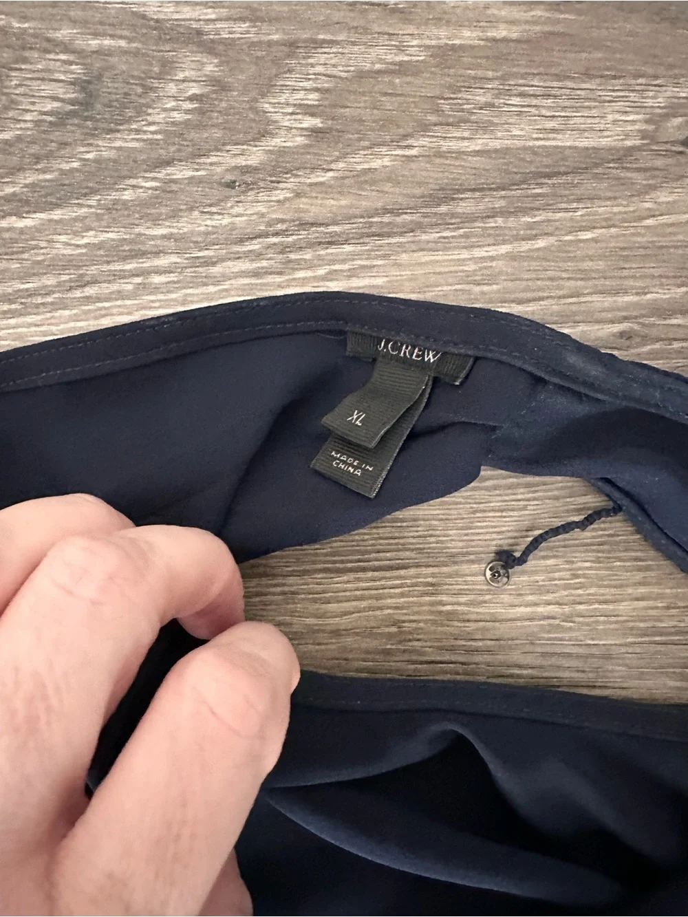 J. Crew Navy V-Neck Maxi Slip Dress